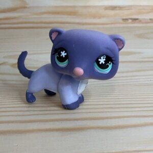 Littlest Pet Shop LPS Ferret #482 Purple 2008